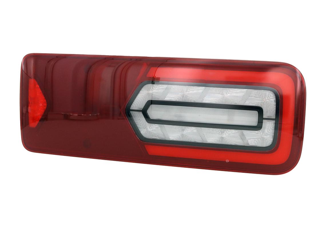 Rear lamp LED GLOWING Right 24V, additional conns, BLACK EDITION